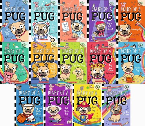 Diary pug series - of, book
